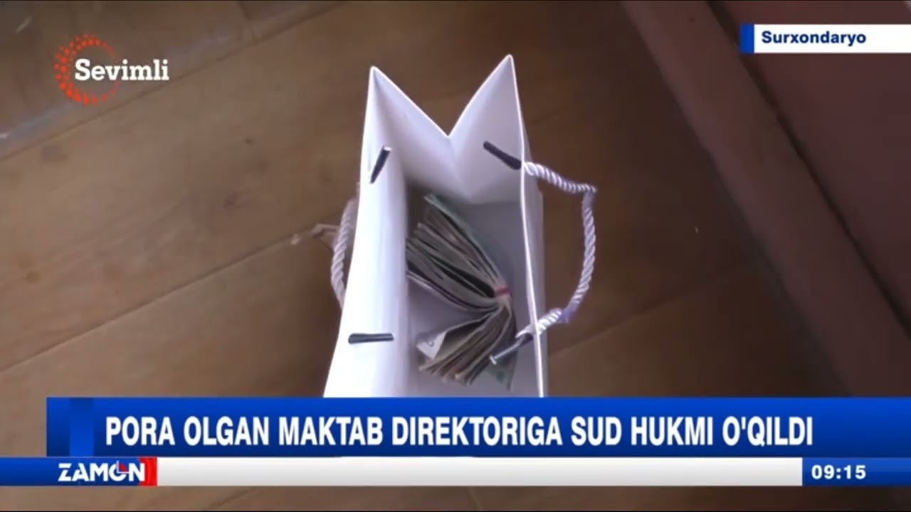 Pora olgan maktab direktoriga sud hukmi o'qildi (Surxondaryo)