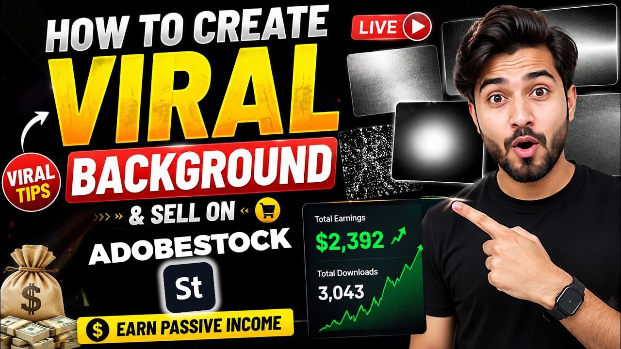 Viral & Trending Assets on Adobe Stock 🔥 Which Designs Should You Create? | LIVE