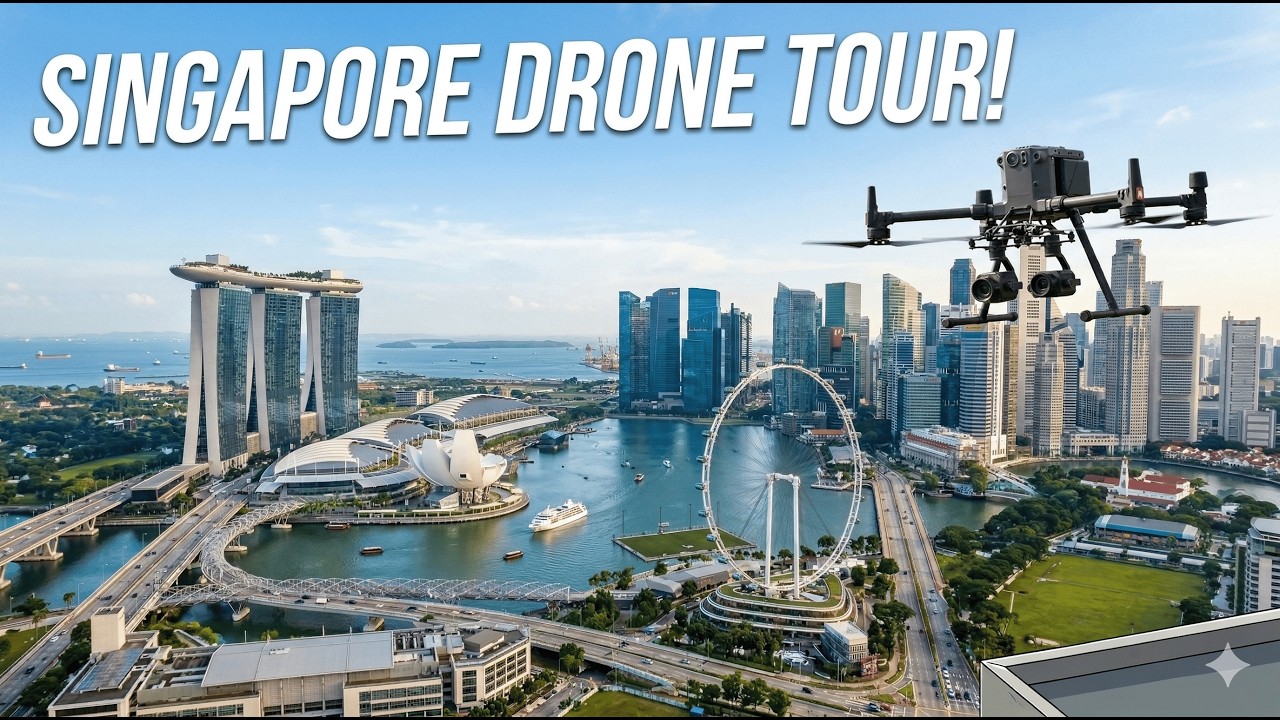 4K Drone Tour of Singapore | Marina Bay Sands & Gardens by the Bay