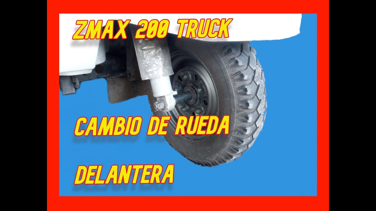 Cambio de rueda delantera ZMAX200 Truck