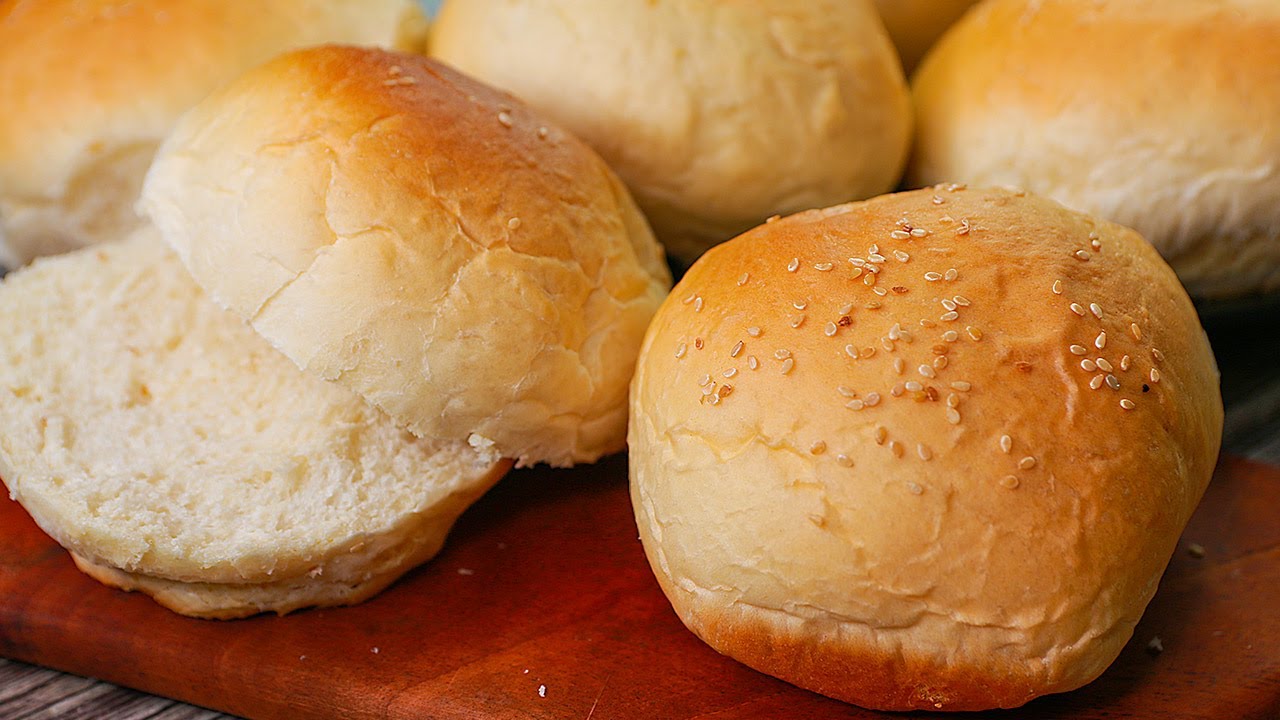 Burger Bun Recipe Eggless Without Oven | Homemade Burger Bun Recipe | Toasted