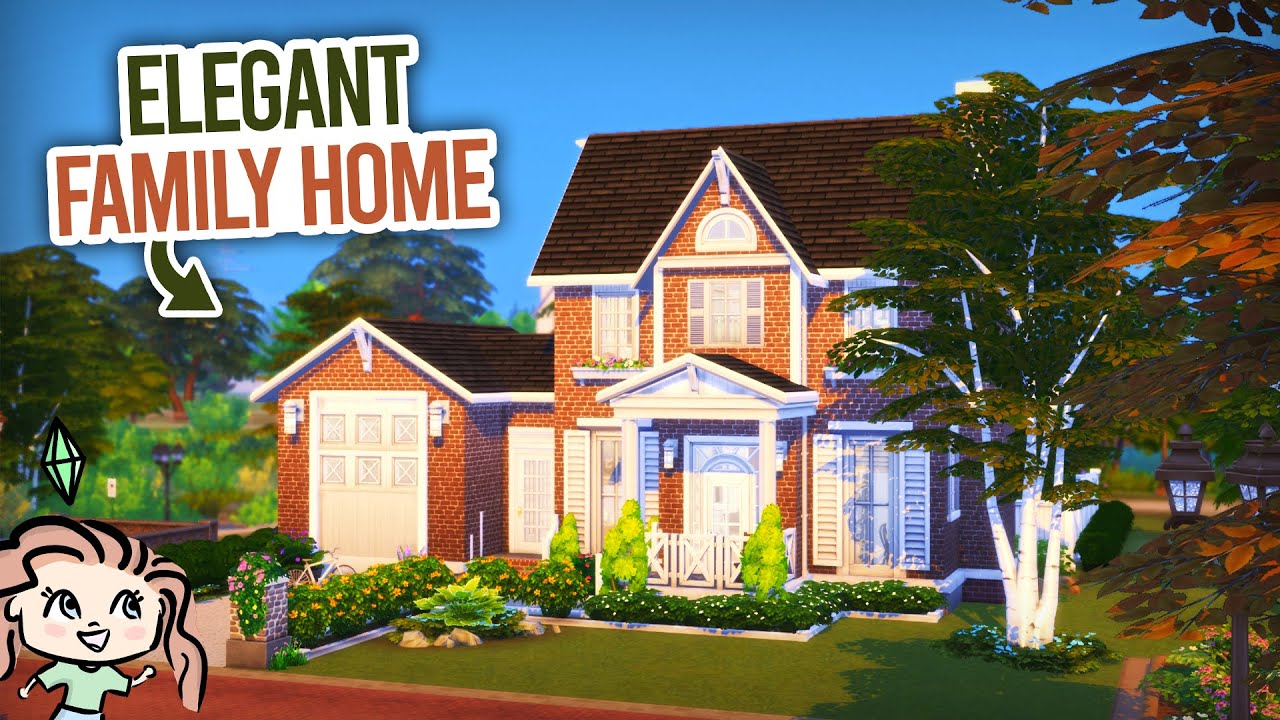 Элегантный семейный дом || Быстрая постройка в The Sims 4 🏡