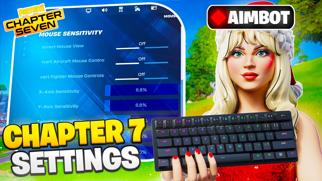 *НОВИНКА* ЛУЧШИЕ НАСТРОЙКИ клавиатуры и мыши + чувствительность в Fortnite Chapter 7! 🎯 (PC/XBOX/...