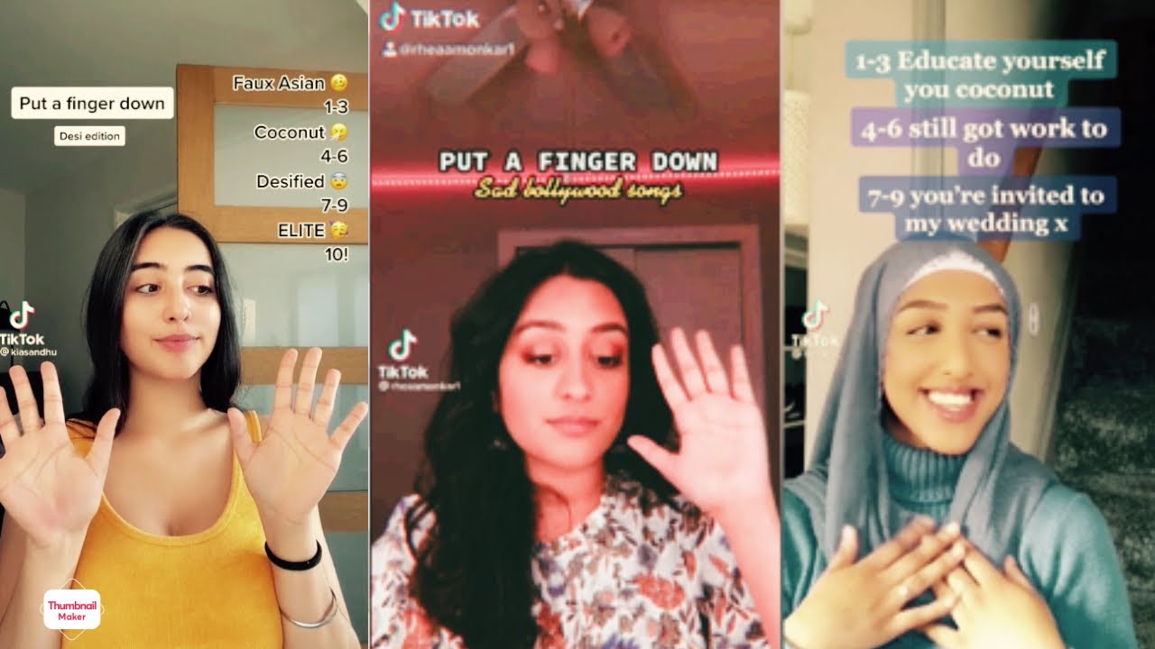 Put a finger down desi edition🤩💕💖😎