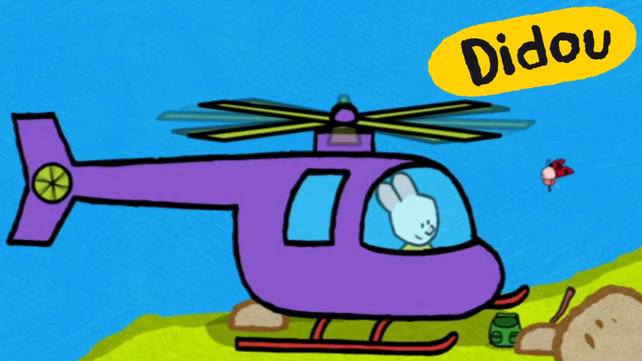 Hélicoptère - Didou dessine moi un hélicoptère | Dessins animés pour les enfants , plus 🎨 ici ⬇⬇⬇