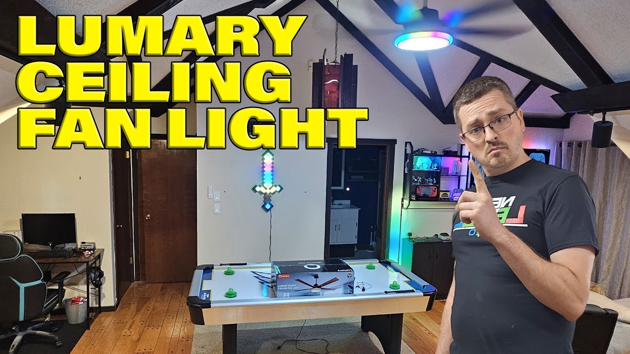 Smart RGB Ceiling Fan Install | Lumary Fan Light Full Review + Setup Tips!