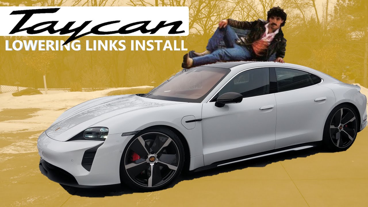 Porsche Lowering Link Install // Porsche Taycan 4S
