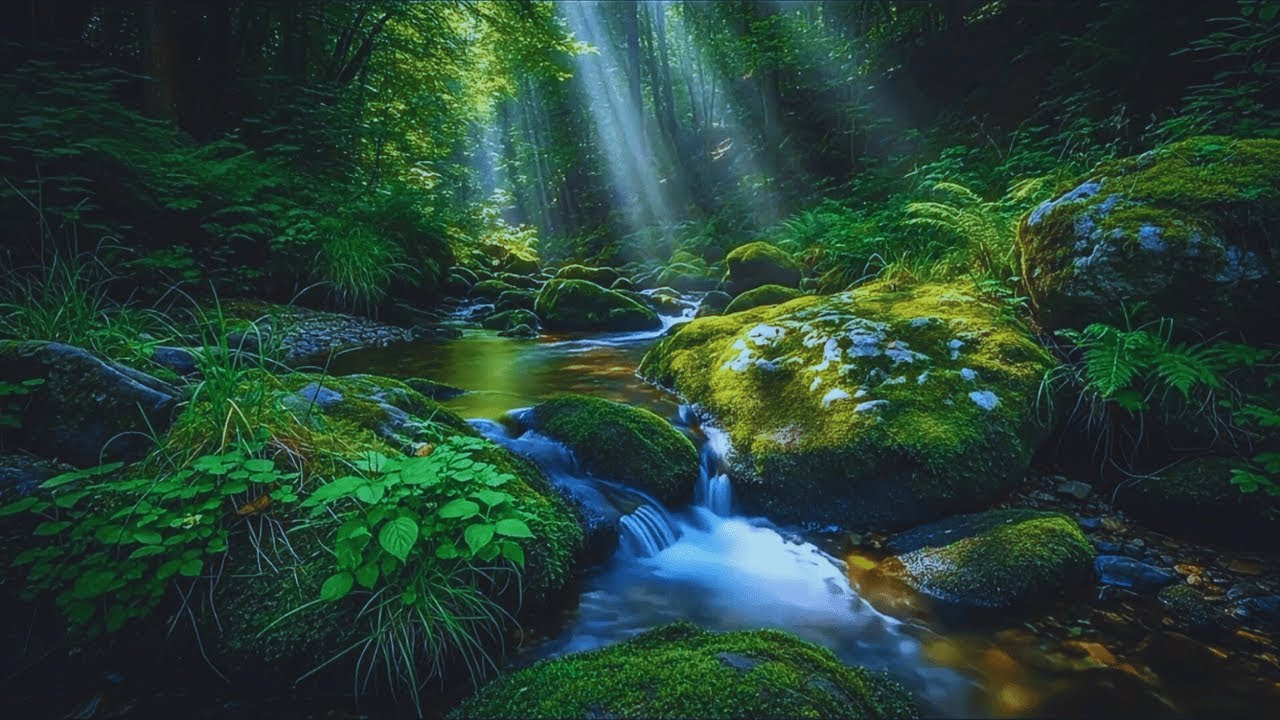 Deep Sleep Sounds for Anxiety and Stress Relief | Peaceful Forest Stream and Birds