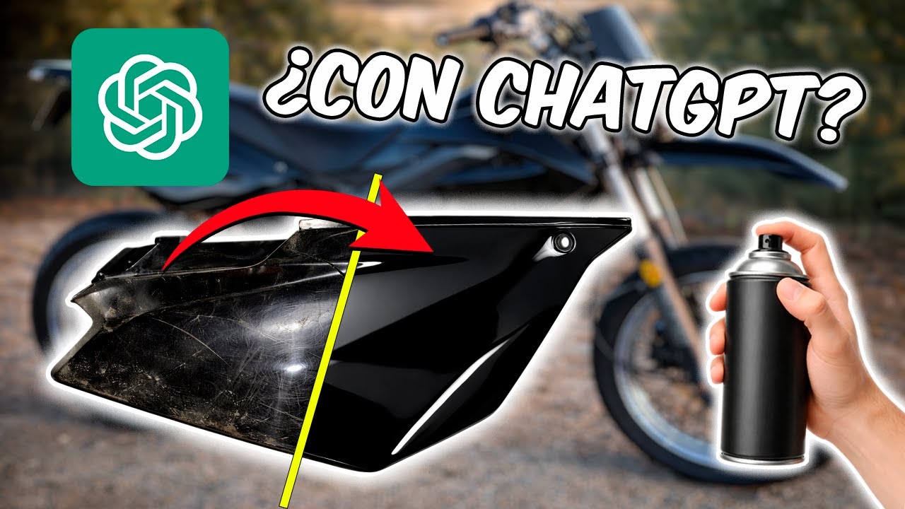 ¡PINTO mi MOTO con Instrucciones de ChatGPT!