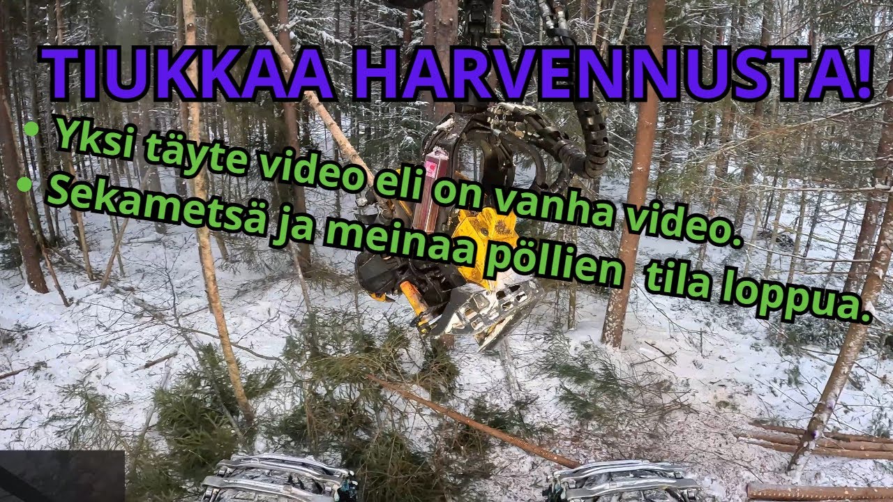 (Vanha video) Kuvattu 2023 maaliskuun lopussa. HH ja runkoja paljon. Ponsse Scorpion K H7 AC FC
