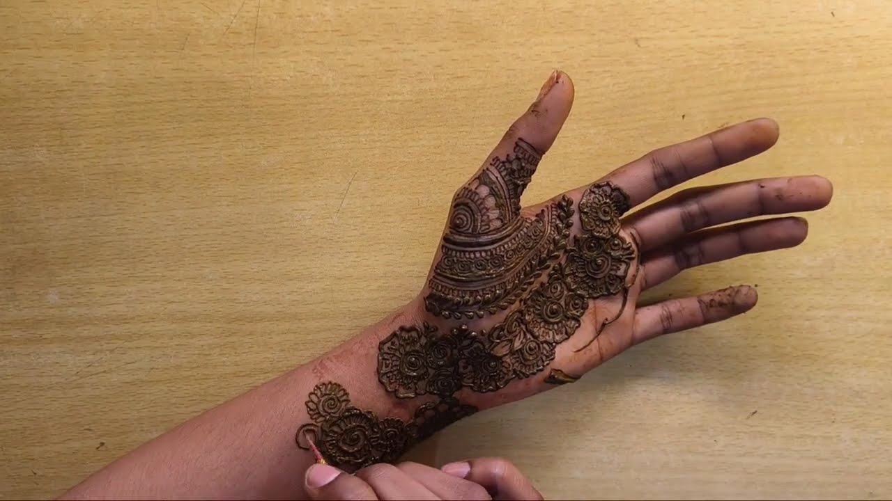 My Beautiful mehndi Design For wedding || step-by-step || Tutorial