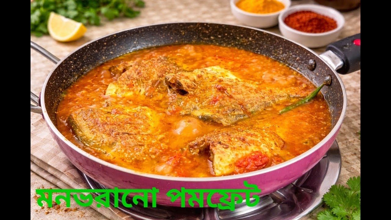 মাত্র 15 মিনিটে বানান সুস্বাদু পমফ্রেট । Pomfret Fish Curry ।@shreerrannaghar ।