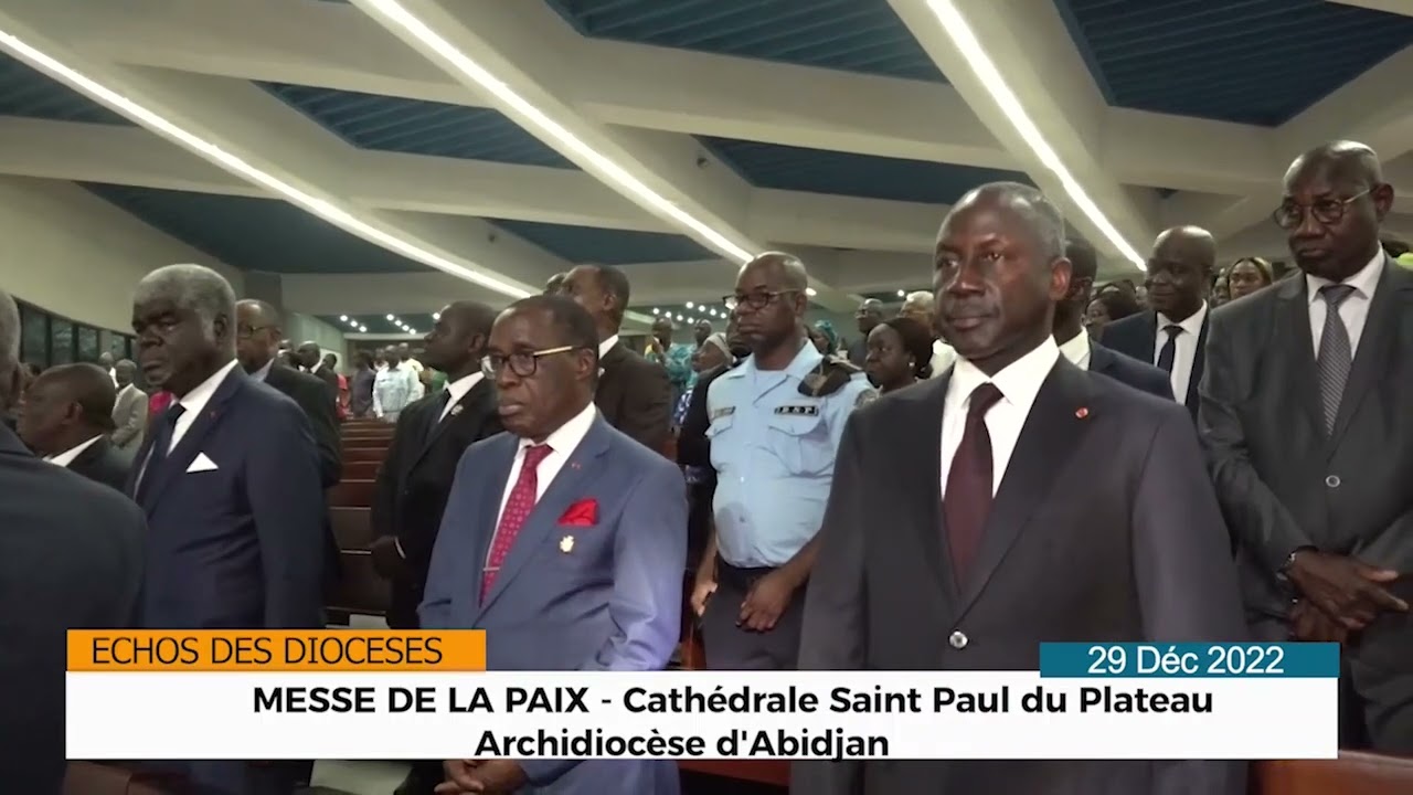MESSE POUR LA PAIX A ABIDJAN AVEC LE CARDINAL KUTWA - 29 DÉCEMBRE 2022
