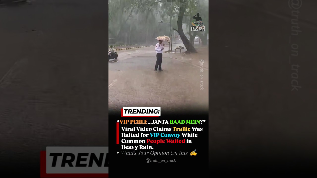 VIP PEHLE...JANTA BAAD MEIN? 😳 Delhi Rain Video Sparks Debate #shorts #vip