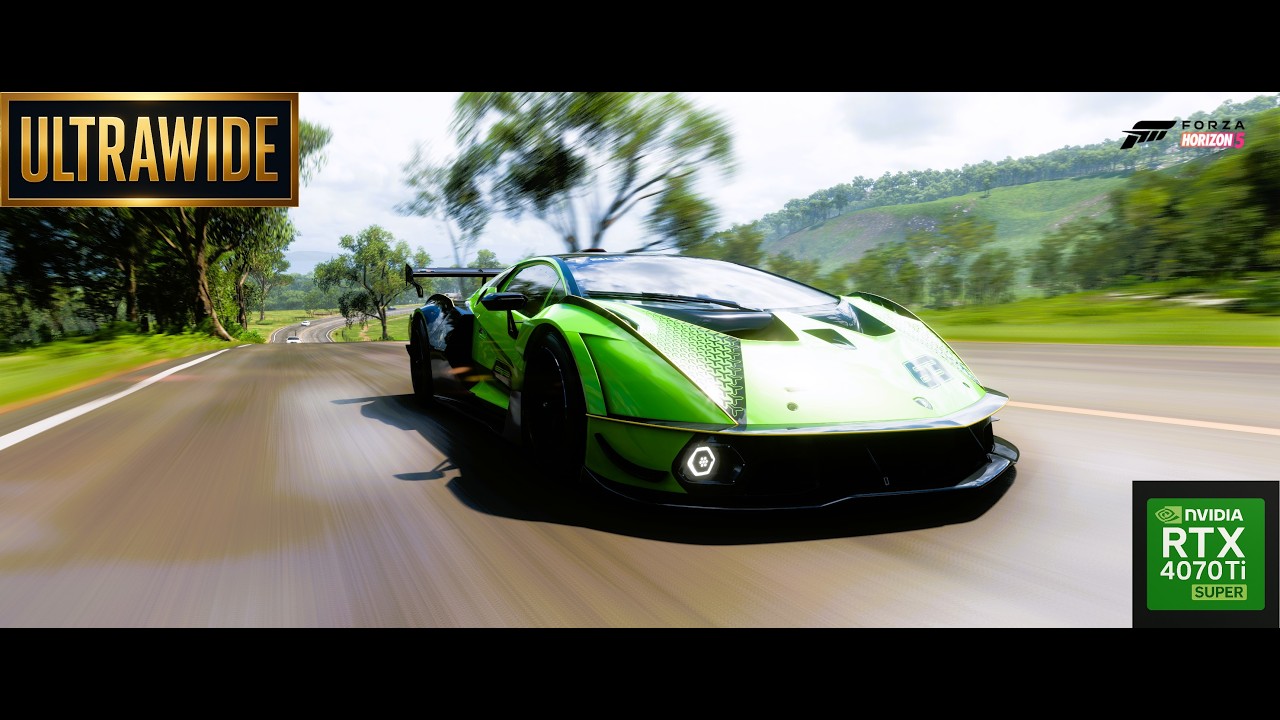Lamborghini Essenza SCV12 - Forza Horizon 5 Goliath - Moza CS V2P Wheel Gameplay - Ultrawide