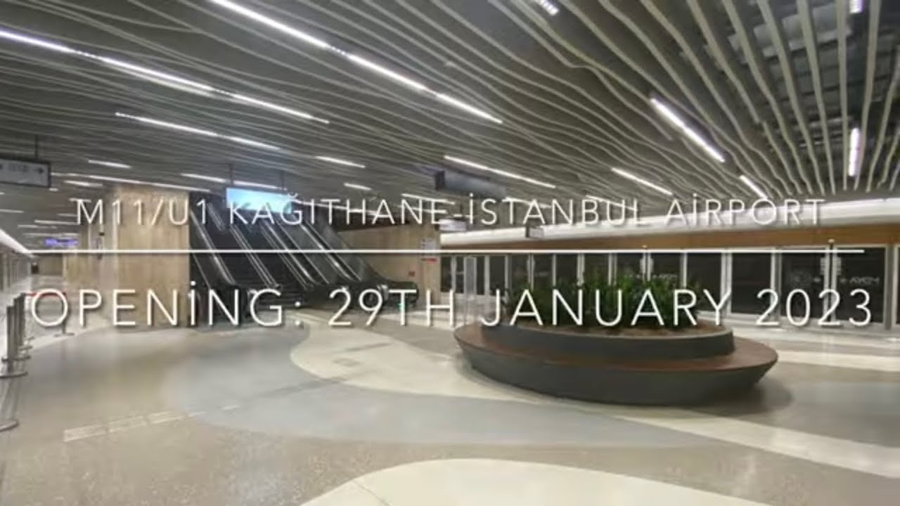 M11/U1 Kağıthane-Istanbul Airport ✈️ Journey in Istanbul Metro