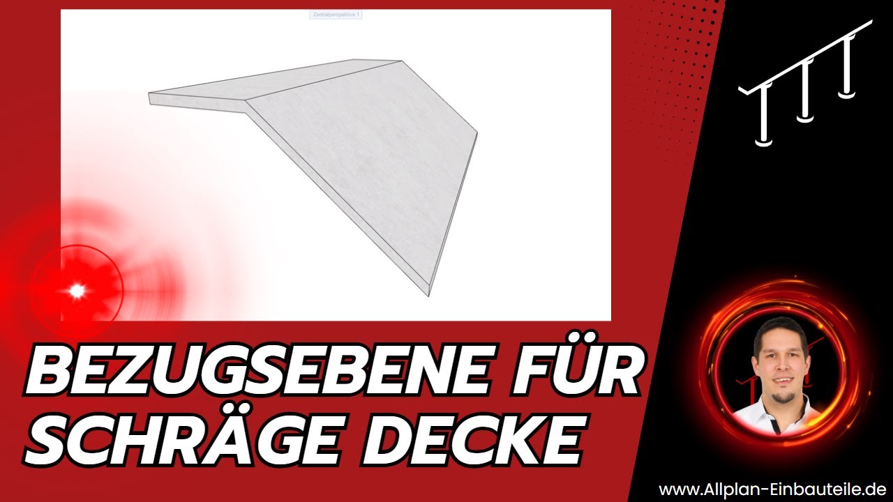 Bezugsfläche für schräge Decke in Allplan erstellen