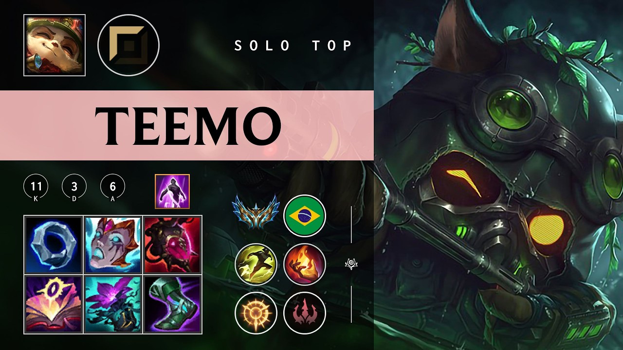 Teemo Top vs Akali - BR Challenger Patch 26.04