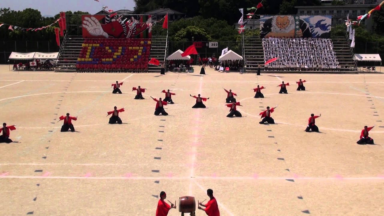 上智福岡　体育祭　64期　赤ブロック　演舞