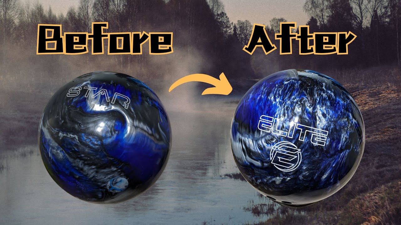 拋球時間 Ep.1︱Bowling Ball Grind & Polish︱Elite Star Blue Black Silver︱#bowling #polish #asmr