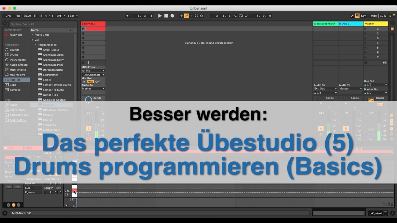 Das perfekte &Uuml;bestudio Teil 5: Drums programmieren