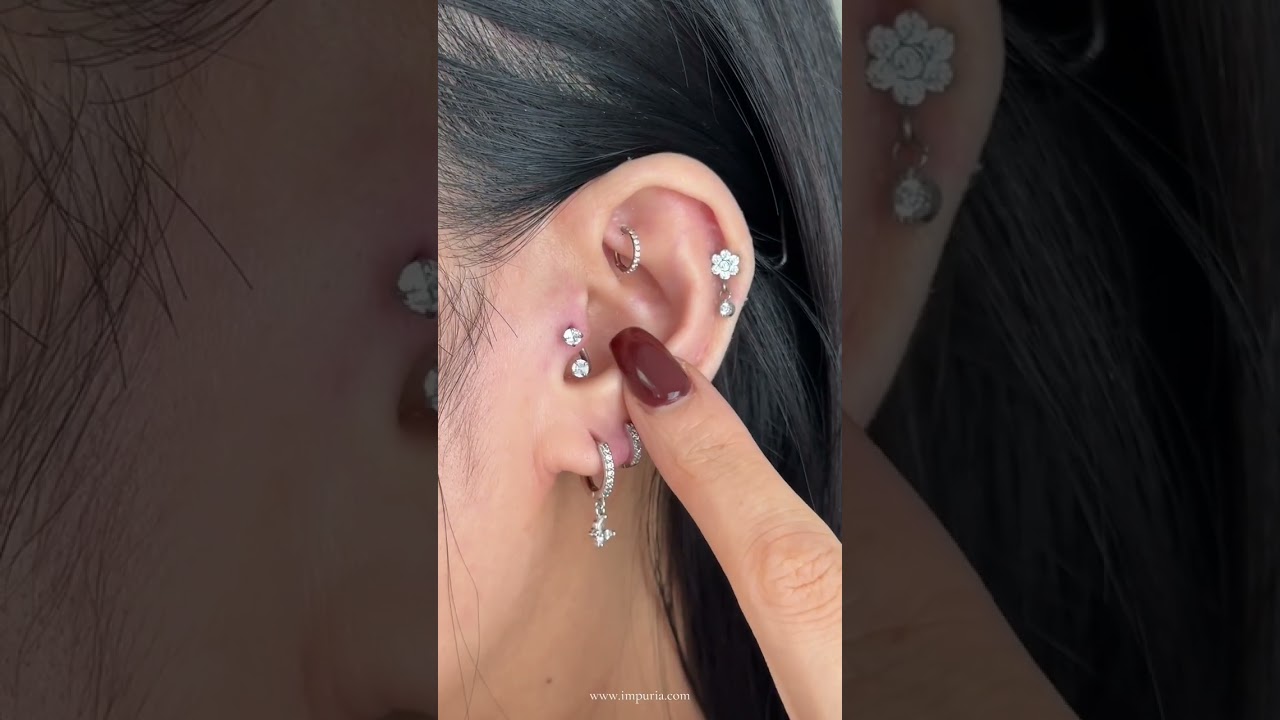 How to Transform a Single Tragus Piercing into a Snakebite Tragus Look!✨