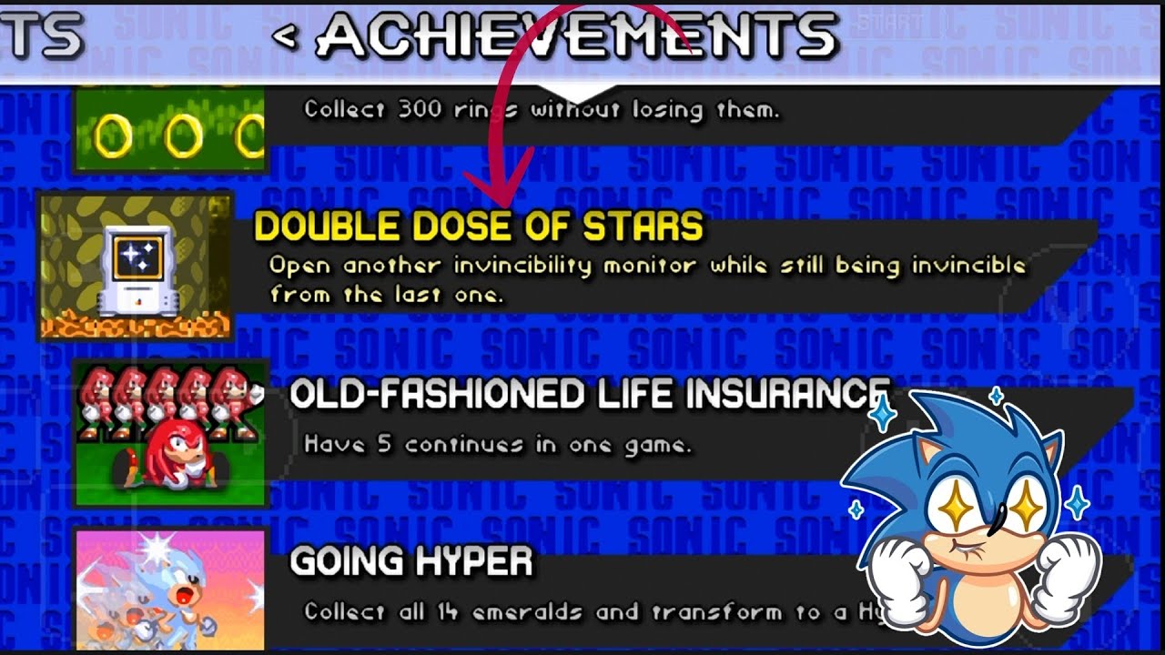 Como conseguir el logro de doble dosis de Estrellas|Sonic 3 Air|