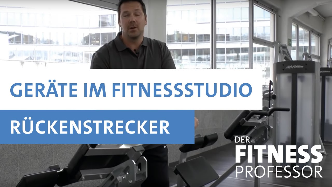 Geräte im Fitnesstudio - Rückenstrecker