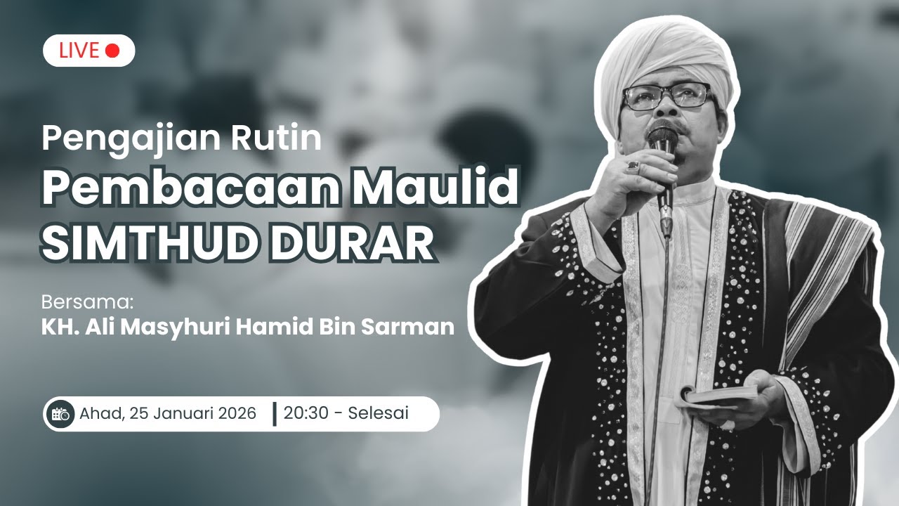 [Live] Rutinan Malam Senin Pembacaan Maulid Simtud Dhurar (25/01/2026) Berbek - Nganjuk