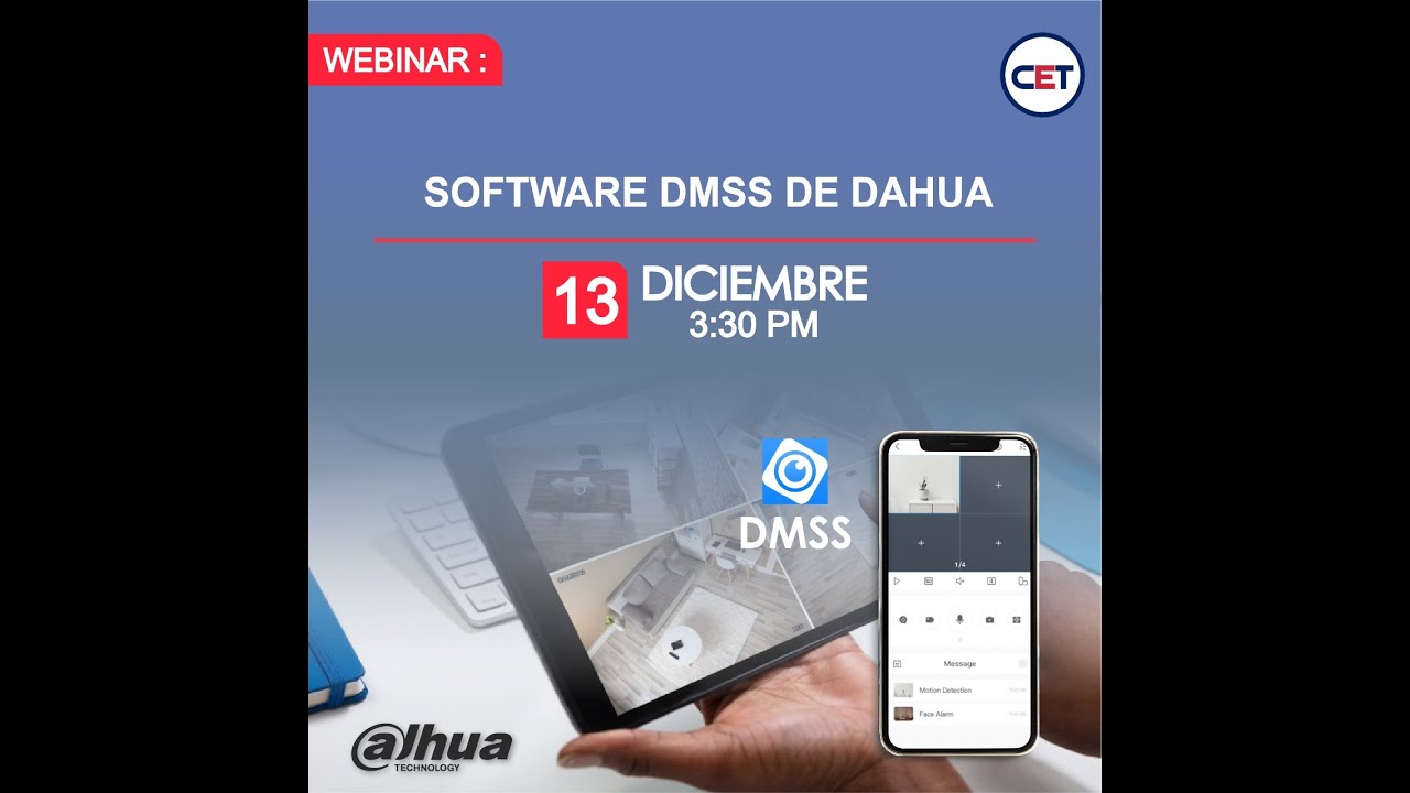 Webinar  Software DMSS de Dahua - 13 Diciembre 2022
