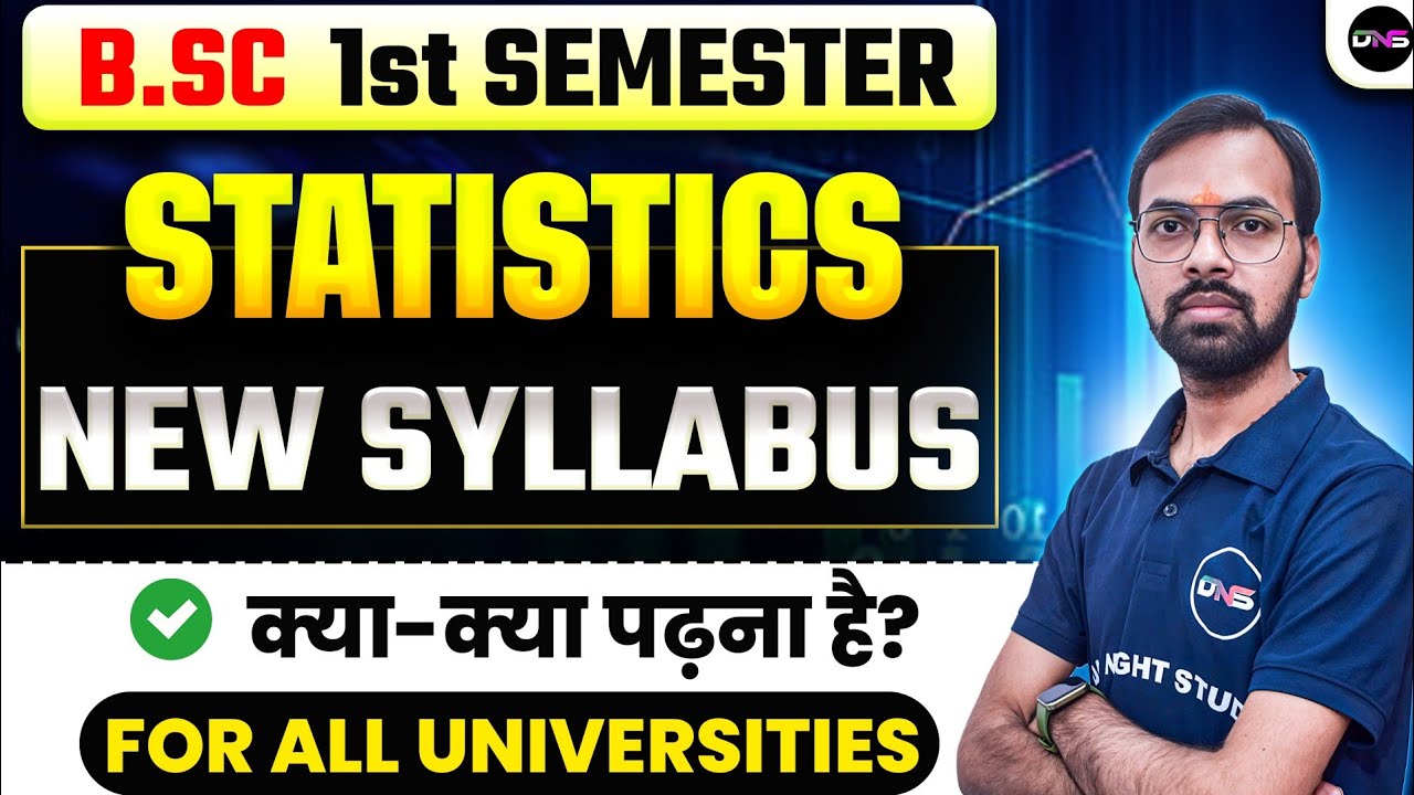 Bsc Statistics 1st Semester Syllabus 2025-26|bsc 1st semester statistics syllabus | MGKVP, VBPSU,Etc