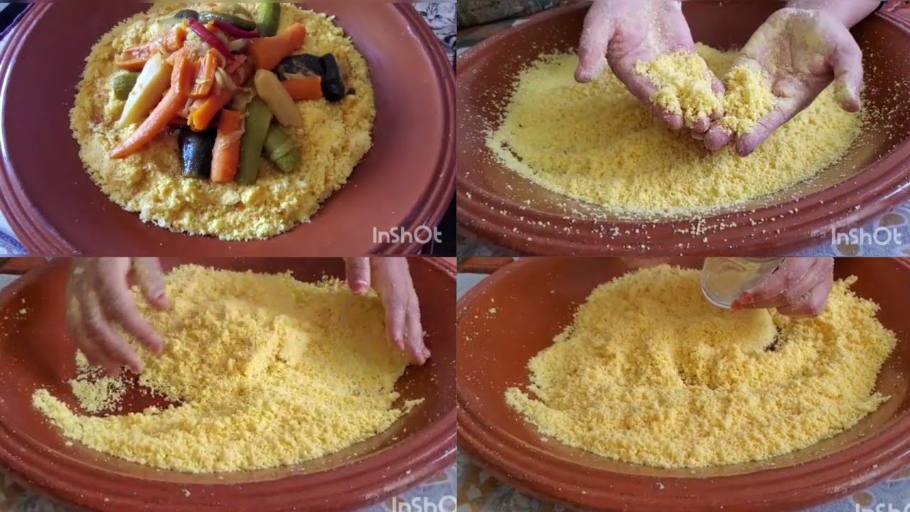 كسكسو الذرة مفتول بطريقة سهلة و ناجحة 💯💯 متل السميد