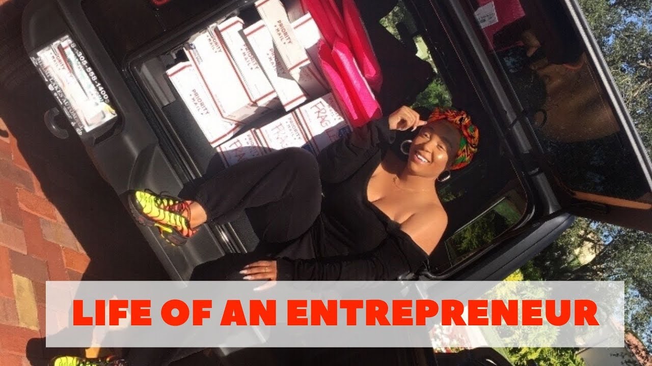 #1 Day In A Life Of An Entrepreneur: Shipping Orders, Opening a Business Account, Clients | JustCyn