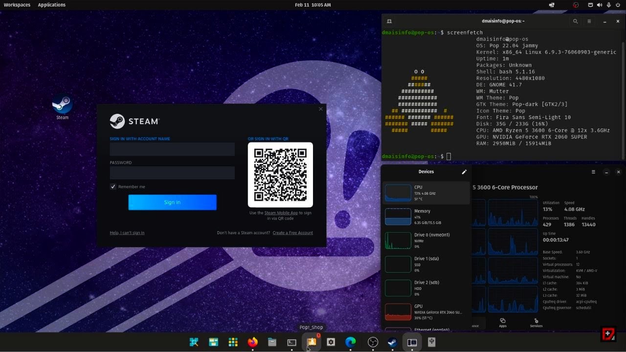 Como Instalar Steam no Linux Pop!_OS [M&eacute;todo Oficial] &ndash; Sem Terminal e Sempre Atualizada!