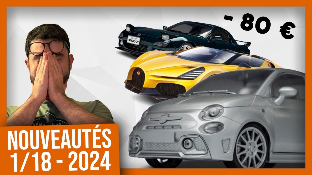 Les nouveautés 1/18 de 2024 à moins de 80 €