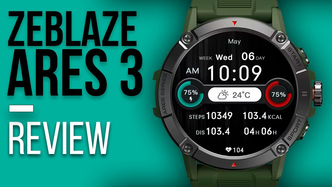 ZEBLAZE ARES 3 Unboxing Review - 15 DIAS BATERIA, CERTIFICAÇÃO MILITAR e TELA 1.52