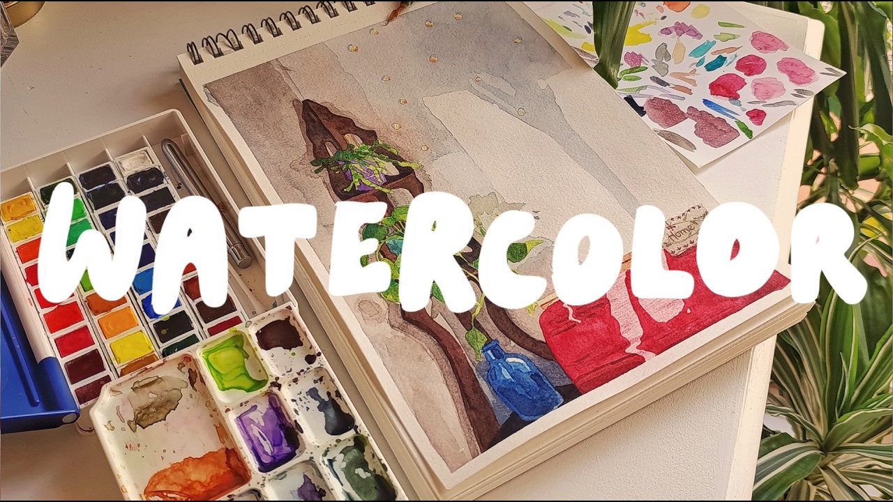 Watercolor painting 🎨 My process and tips~