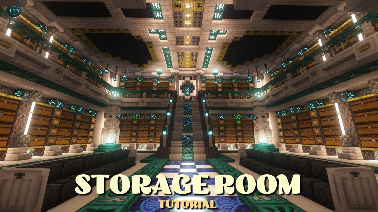 Обучающее видео по созданию складского помещения Minecraft Fantasy — красивая и функциональная по...