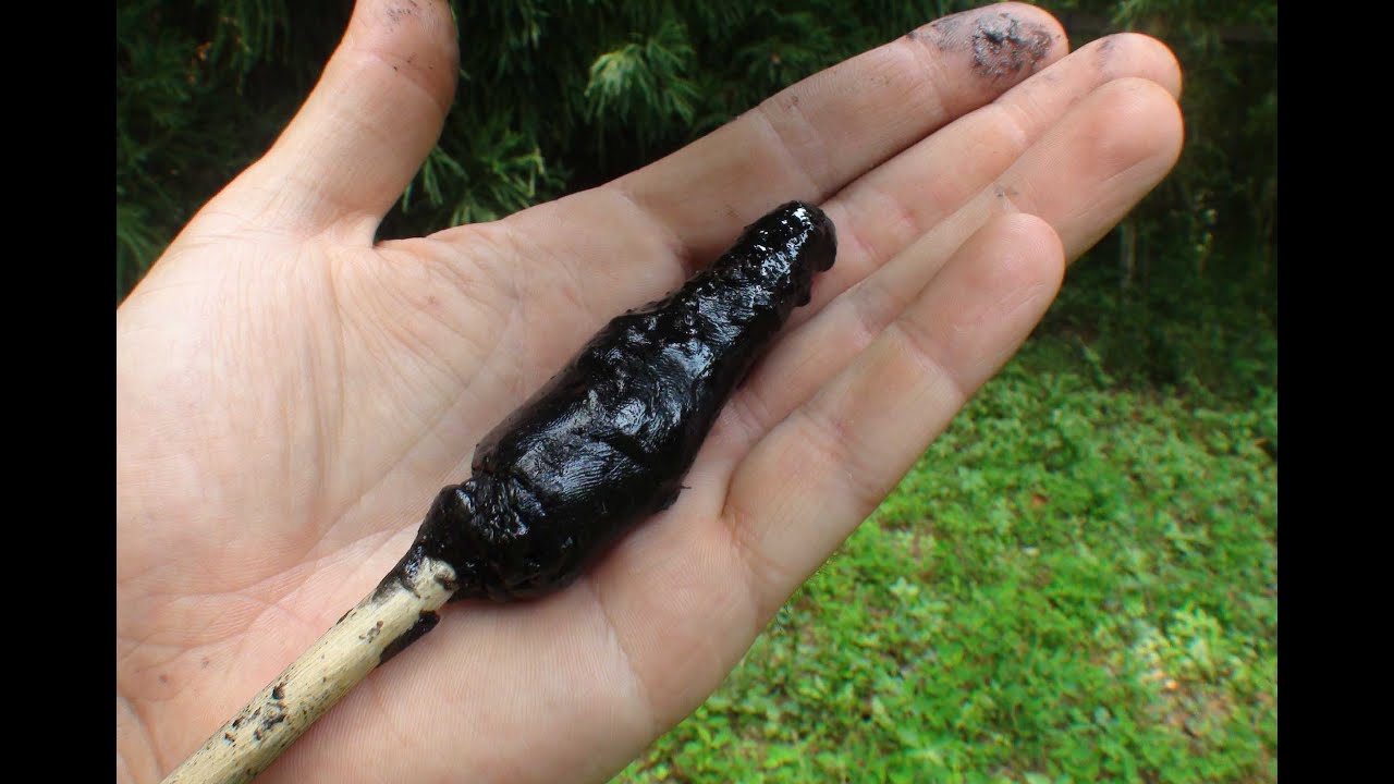 Making Pine Sap Glue (HD)