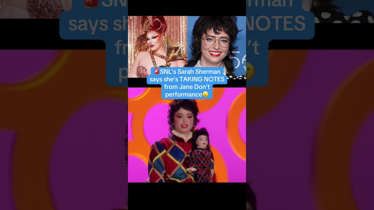 🚨SNL’s Sarah Sherman says she’s TAKING NOTES from Jane Don’t performance😮 