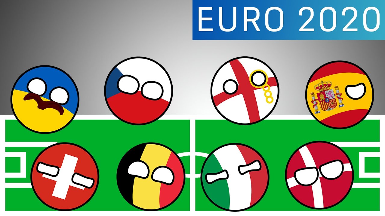 Football Marble Race Countryballs EURO 2020 Prediction | Road to Finale