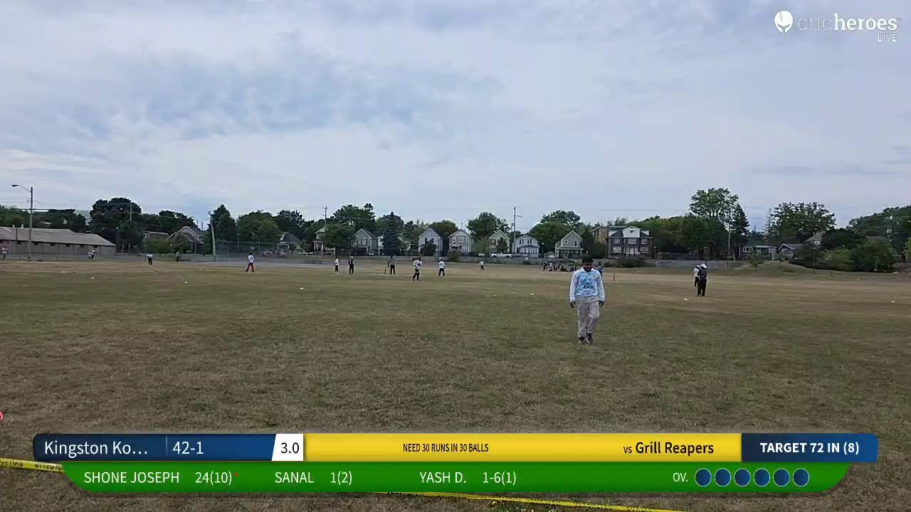 Grill Reapers vs Kingston Kombanz Live Cricket Match | The Ruthless Trophy  Live - Kingston Memoria