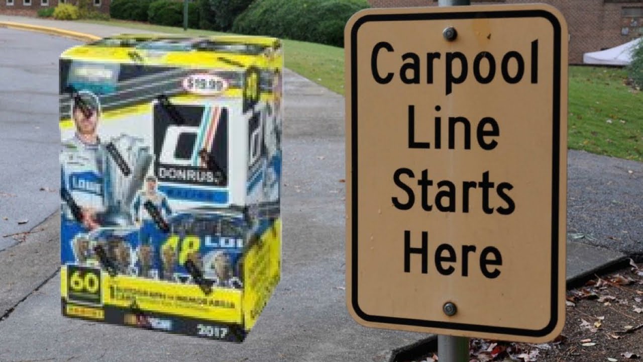 School Car Line Rip: 2017 Panini Donruss Nascar Racing  Blaster Box