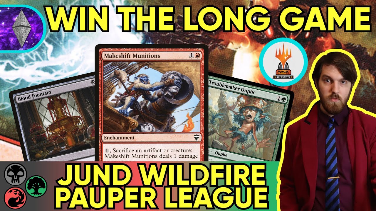 5-0 Trophy Playing the Long Game! | Jund Wildfire MTG Pauper League