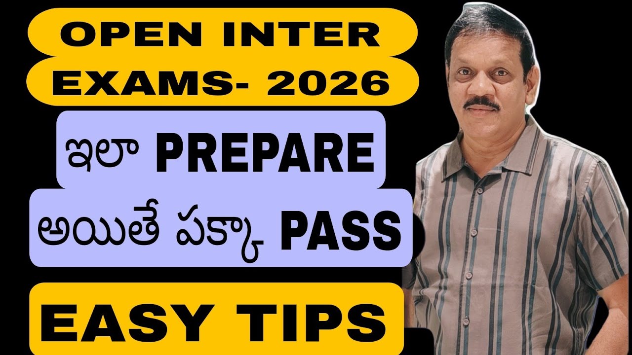 Open Inter exams preparation 2026