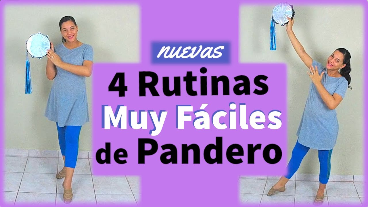 4 Rutinas Muy Fáciles de Pandero (Nuevas) - Danza Cristiana