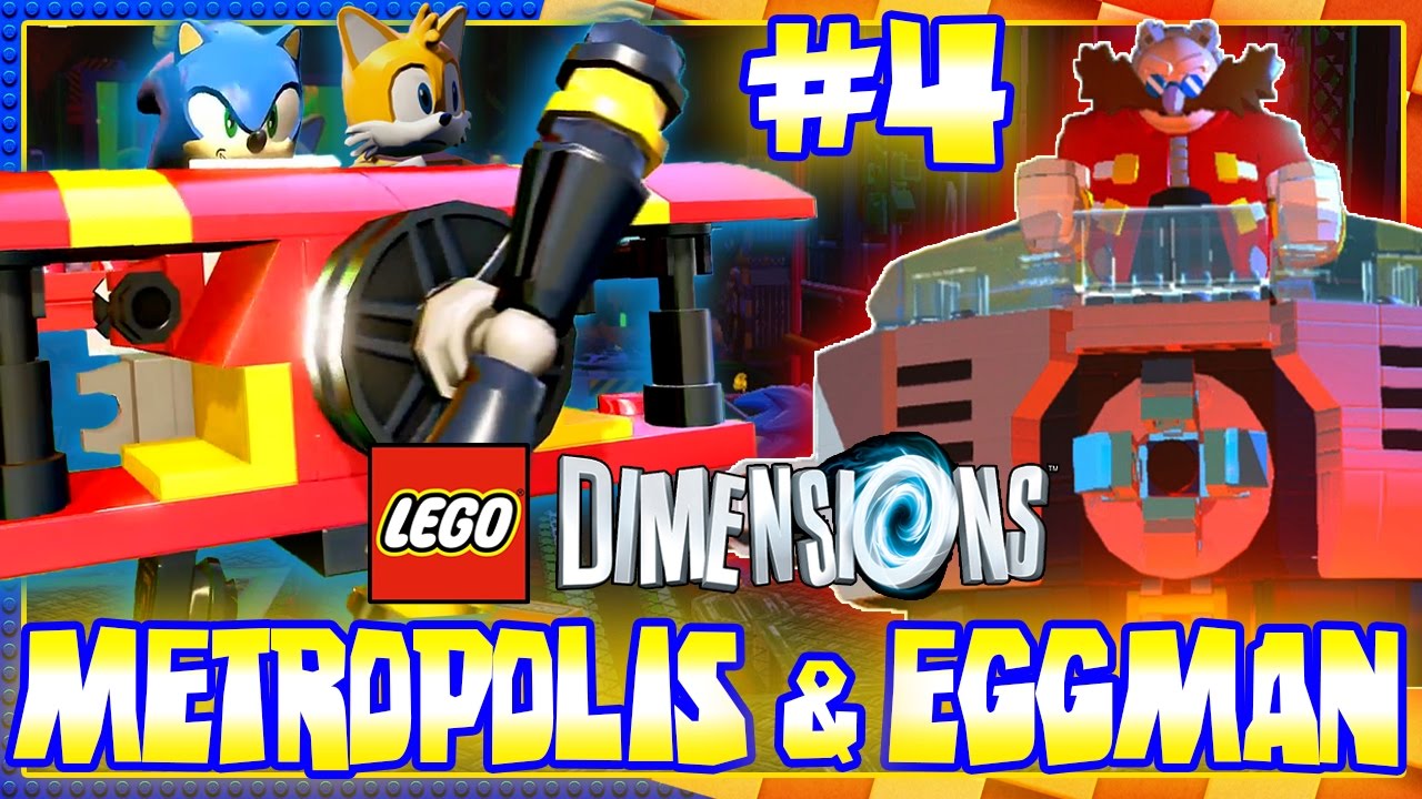ABM: Sonic Dimensions - Metropolis & Eggman! Lego Dimensions (Walkthrough 4! 60fps)