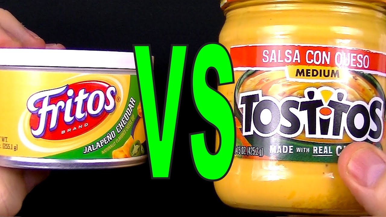 Fritos Jalapeno vs Tostitos Salsa Con Queso — какой сырный соус лучше? Обзор FoodFights