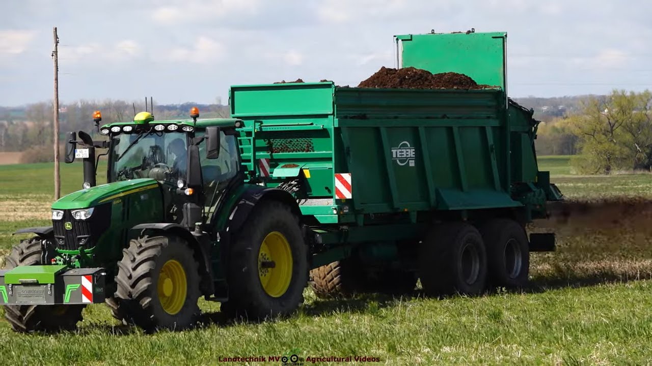 John Deere - Tebbe - Manitou / Dungstreuen - Spreading Manure