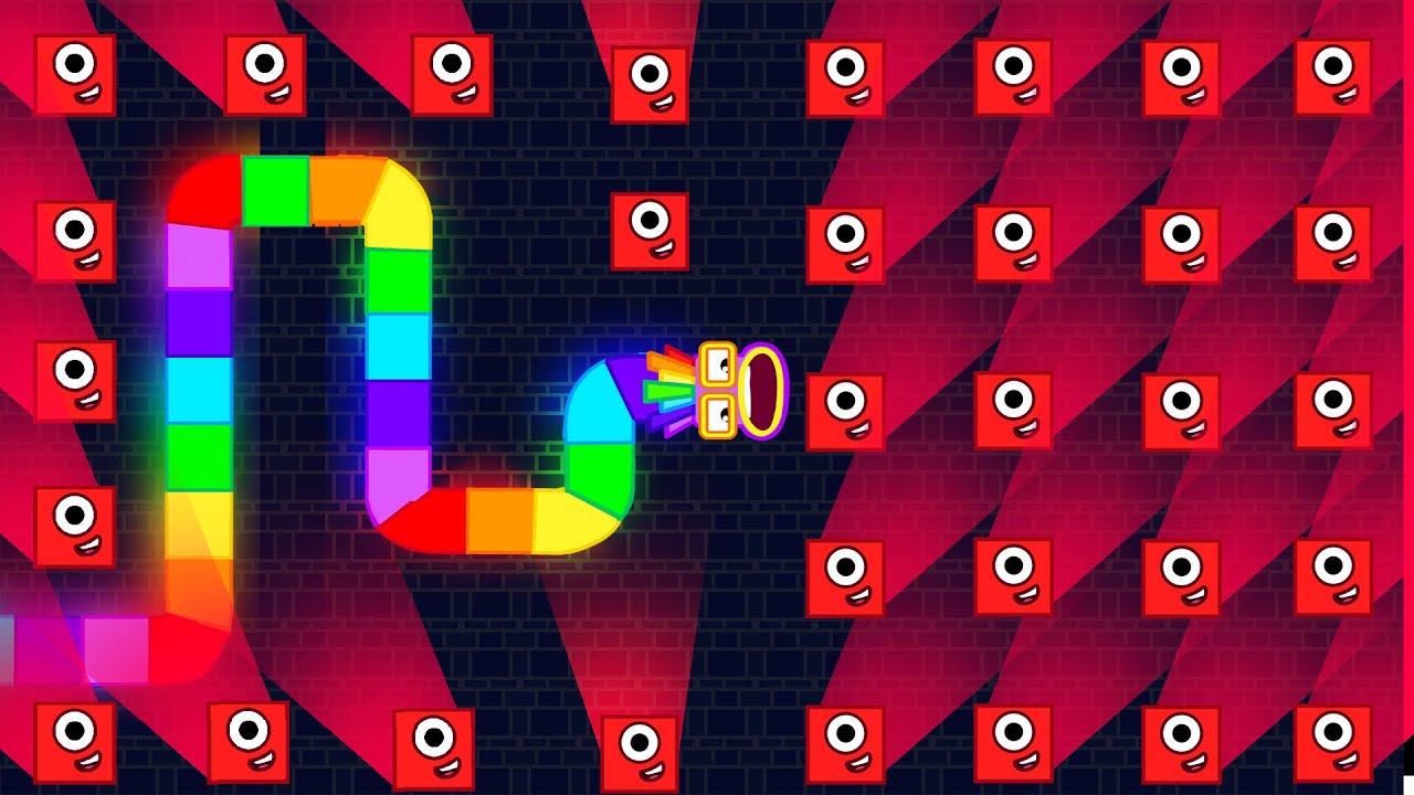 Ultimate Numberblocks Snak in the Apple Worm Maze Mayhem